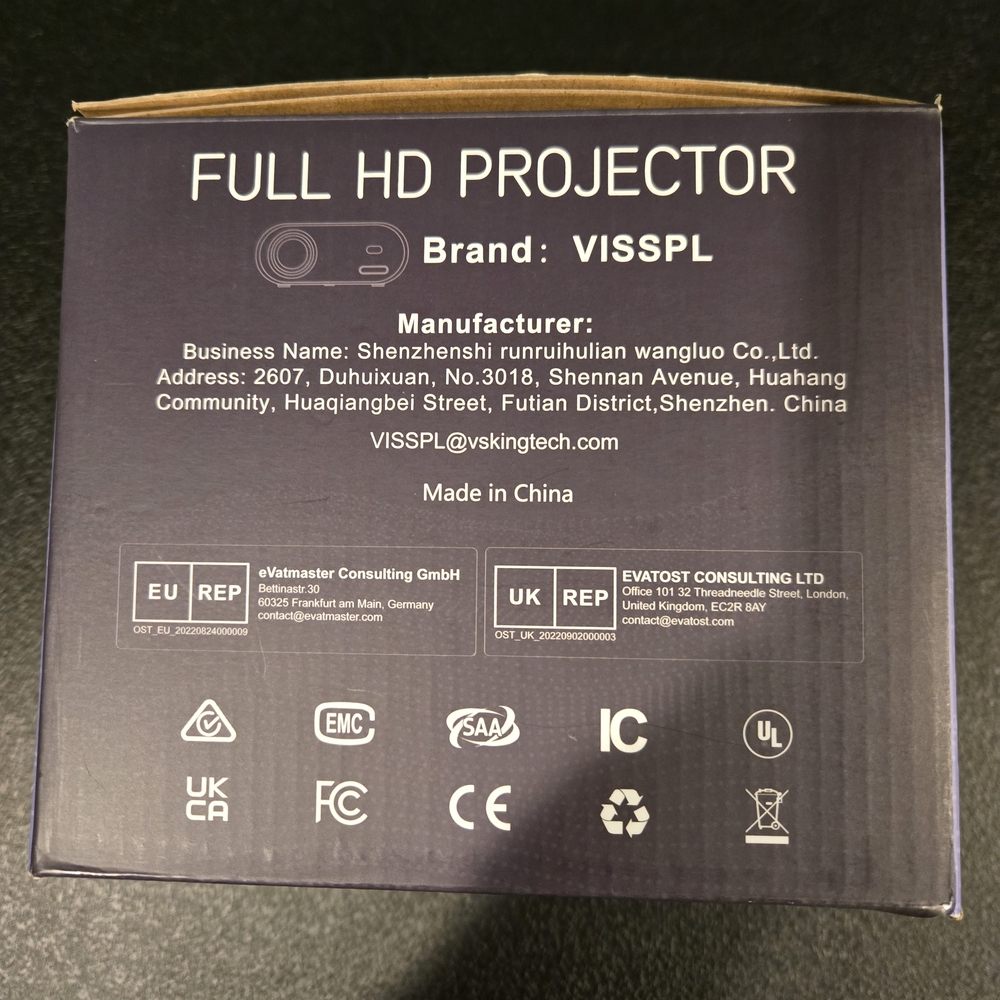 VISSPL Mini Projector with Tripod - Picture 4 of 11